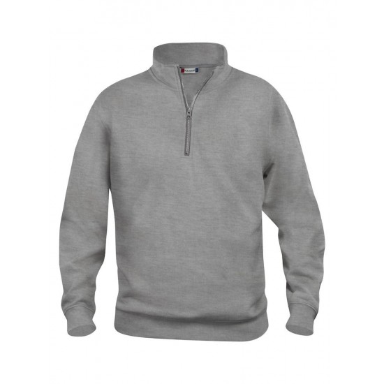 ZIPSWEATER CLIQUE 021033 95 CLASSIC HALF ZIP GRIJSMELEE Bedrijfskleding bedrukken