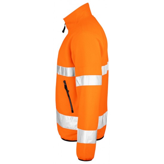 FLEECE VEST JOBMAN 65550275 3100 FLUOR ORANJE HI VIS FLEECE JACKET Bedrijfskleding bedrukken