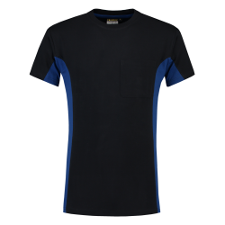 T-SHIRT TRICORP BICOLOR 102002 TT2000 NAVY MET ROYALBLUE ACCENTEN